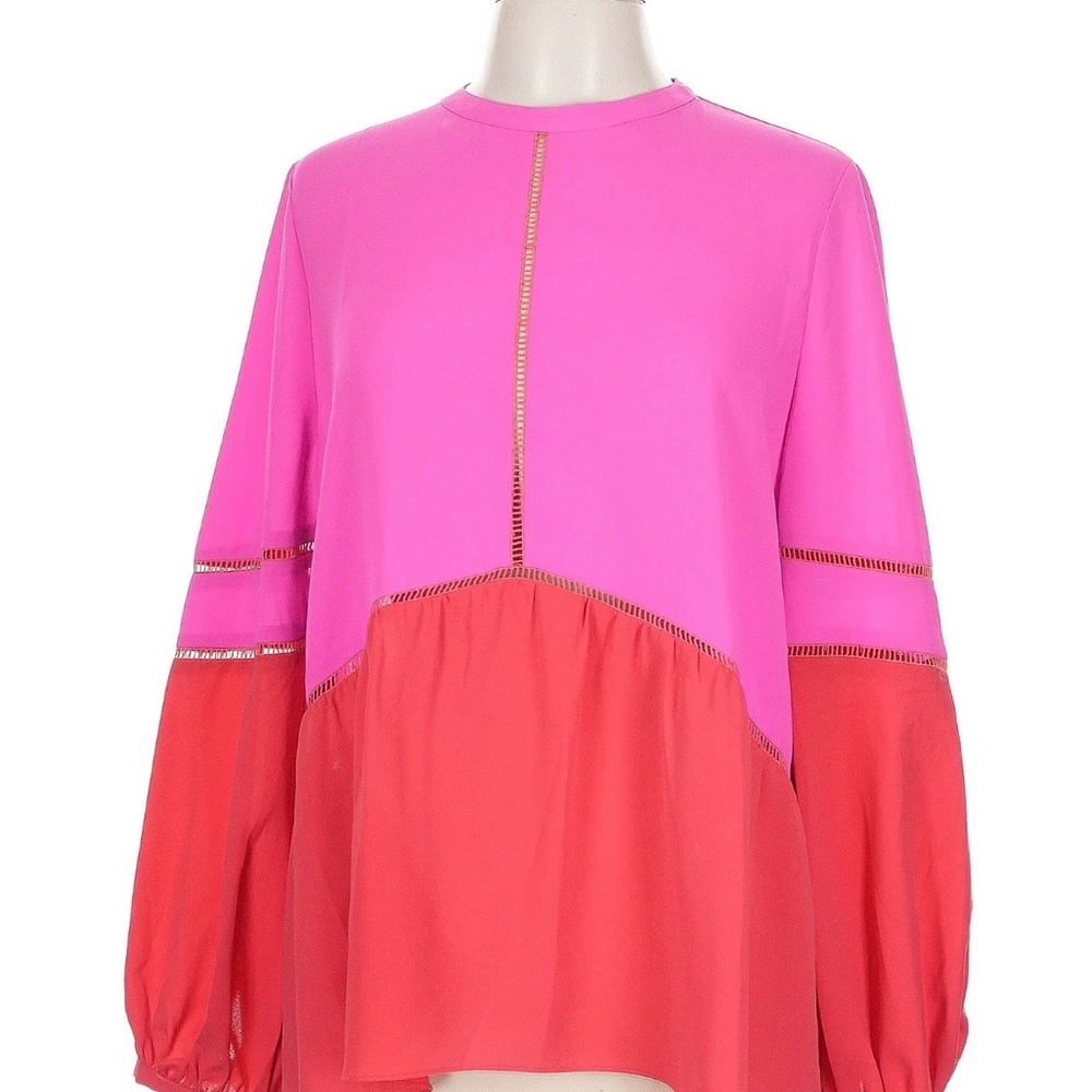 CROSBY by Mollie Burch Pink and Red Blouse